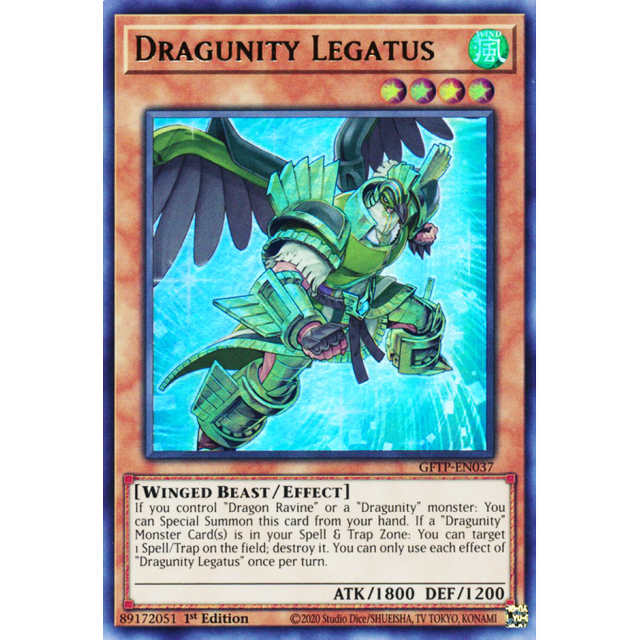 Yu-Gi-Oh TCG GFTP-EN037 UR Dragunity Legatus Ghosts From the Past