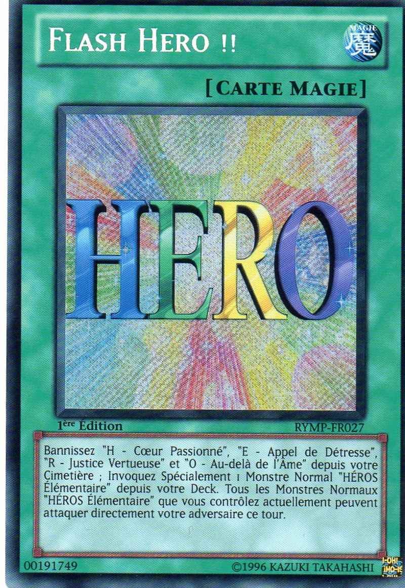 Yu-Gi-Oh! Individual Cards Hero Flash!! RYMP-FR027 flash hero