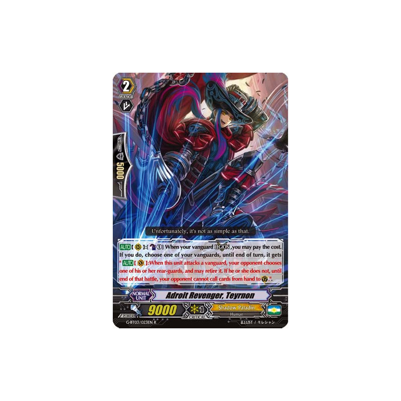 Vanguard_TCG_card_G-BT03_023EN_R_Adroit_Revenger_Teyrnon_Sovereign_Star_Dragon