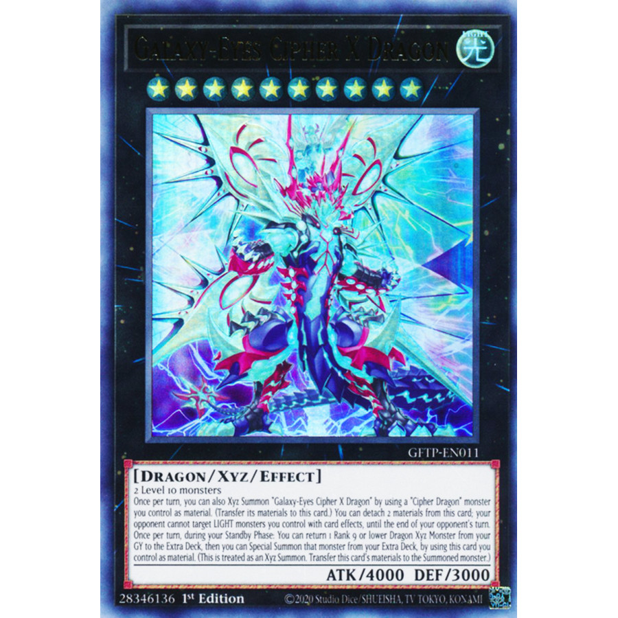 Yu-Gi-Oh TCG GFTP-EN011 UR Galaxy-Eyes Cipher X Dragon Ghosts From the Past