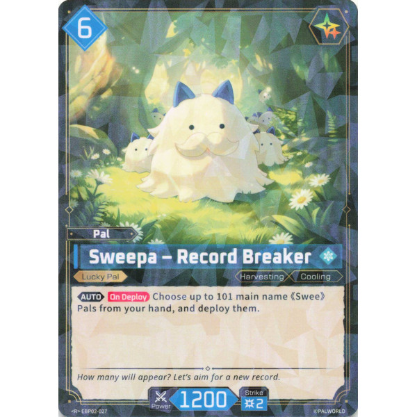 Palworld TCG EBP02-027 R Sweepa – Record Breaker Legends Awaken