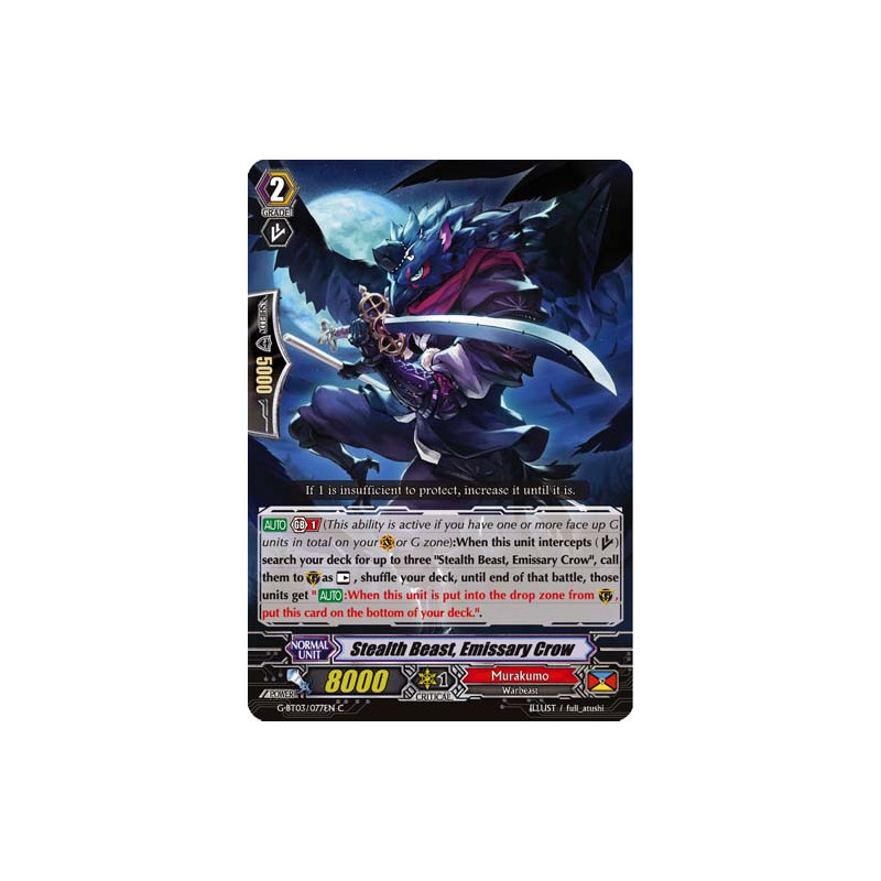 Vanguard_TCG_card_G-BT03_077EN_C_Stealth_Beast_Emissary_Crow_Sovereign_Star_Dragon
