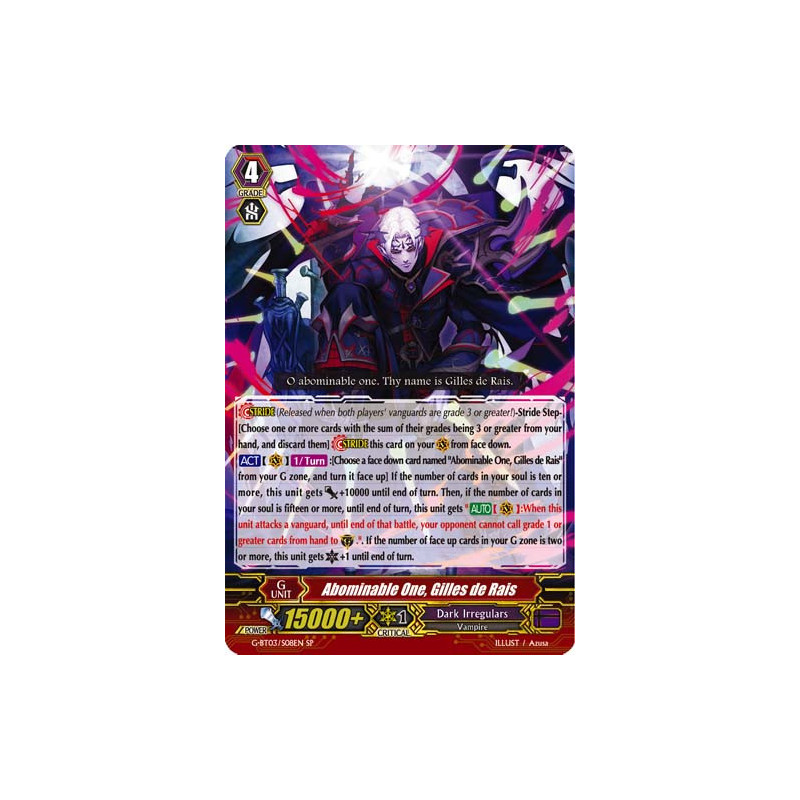 Vanguard_TCG_card_G-BT03_S08EN_SP_Abominable_One_Gilles_de_Rais_Sovereign_Star_Dragon