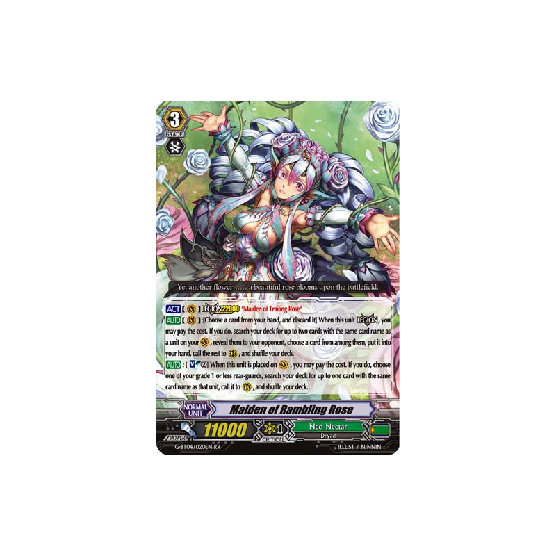 Vanguard_TCG_card_G-BT04_020EN_RR_Maiden_of_Rambling_Rose_Soul_Strike_Against_The_Supreme