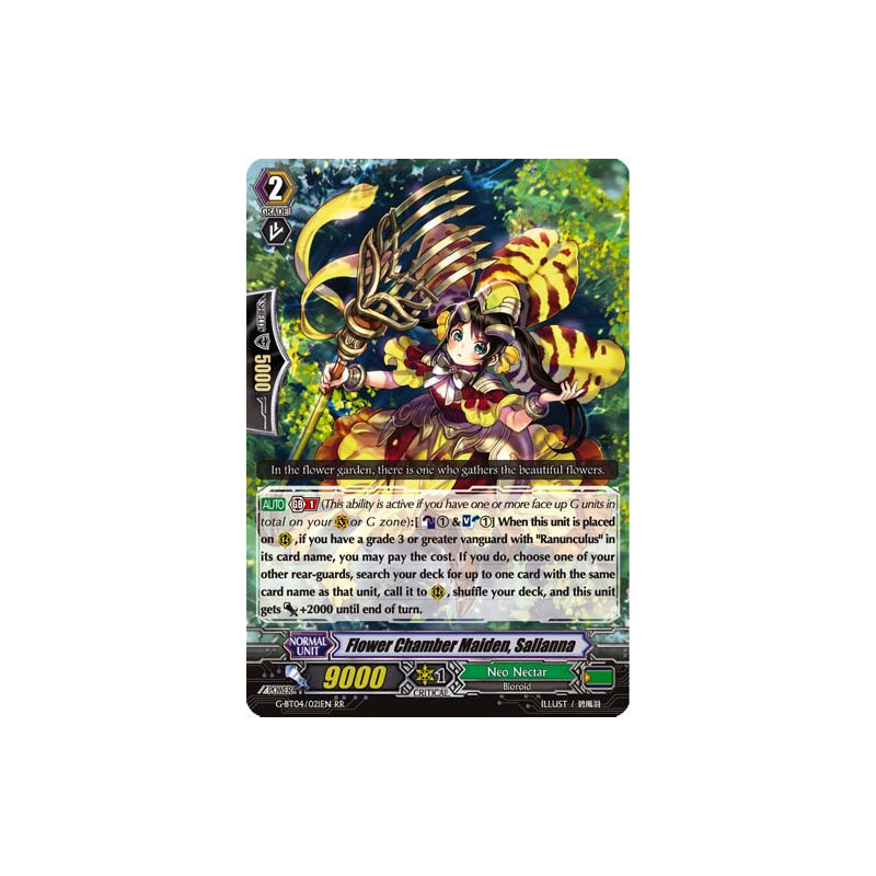 Vanguard_TCG_card_G-BT04_021EN_RR_Flower_Chamber_Maiden_Salianna_Soul_Strike_Against_The_Supreme