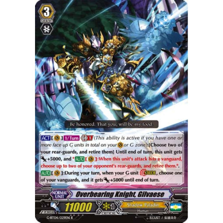 Vanguard_TCG_card_G-BT04_029EN_R_Overbearing_Knight_Gilvaese_Soul_Strike_Against_The_Supreme