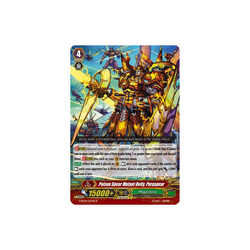 Vanguard_TCG_card_G-BT04_037EN_R_Poison_Spear_Mutant_Deity_Paraspear_Soul_Strike_Against_The_Supreme