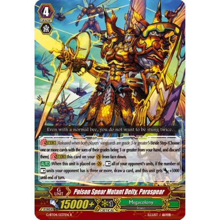Vanguard_TCG_card_G-BT04_037EN_R_Poison_Spear_Mutant_Deity_Paraspear_Soul_Strike_Against_The_Supreme