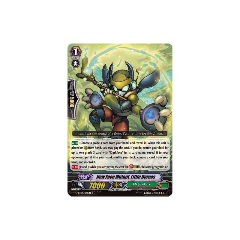 Vanguard_TCG_card_G-BT04_041EN_R_New_Face_Mutant_Little_Dorcas_Soul_Strike_Against_The_Supreme