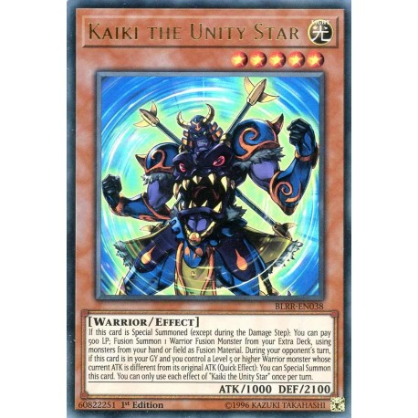 BLRR-EN038 Kaiki the Unity Star Ultra Rare 1st Edition Yu-Gi-Oh 