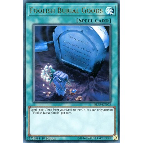 Foolish Burial Goods BLRR-EN095 Ultra Rare Yu-Gi-Oh Card 1st Edition New 