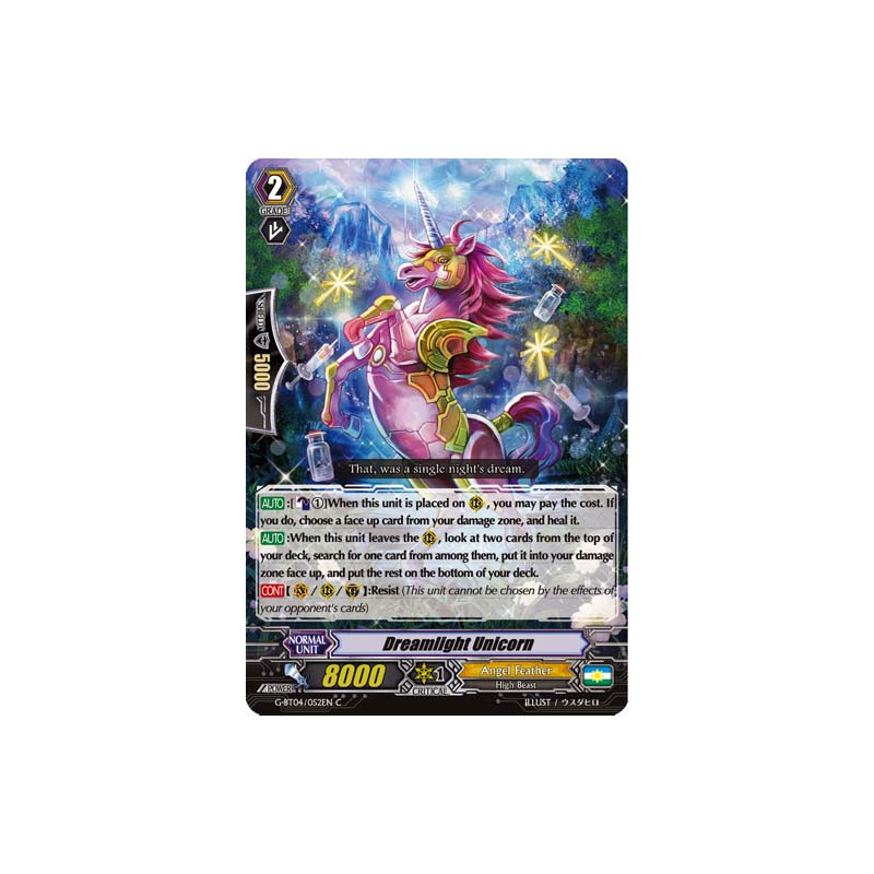 Vanguard_TCG_card_G-BT04_052EN_C_Dreamlight_Unicorn_Soul_Strike_Against_The_Supreme