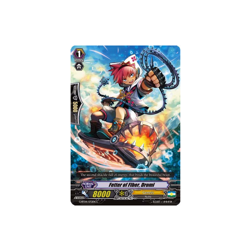 Vanguard_TCG_card_G-BT04_072EN_C_Fetter_of_Fiber_Dromi_Soul_Strike_Against_The_Supreme