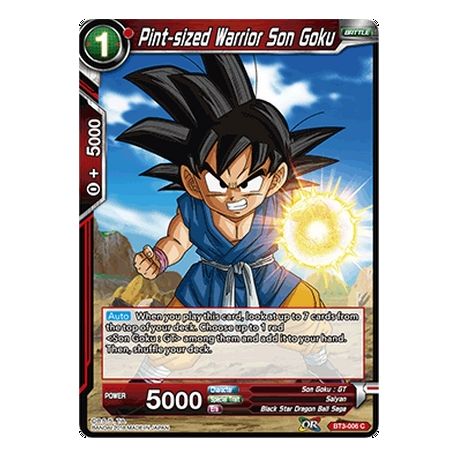 DBS BT3-006 C Pint-sized Warrior Son Goku