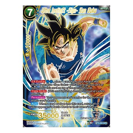 DBS BT3-033 SPR Ultra Instinct -Sign- Son Goku