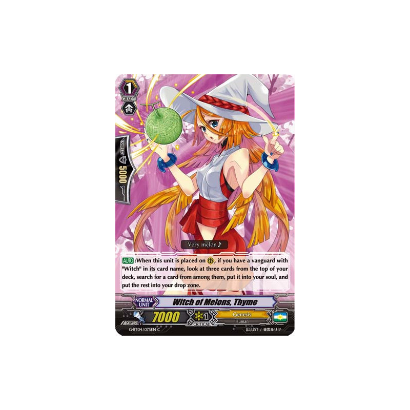 Vanguard_TCG_card_G-BT04_075EN_C_Witch_of_Melons_Thyme_Soul_Strike_Against_The_Supreme