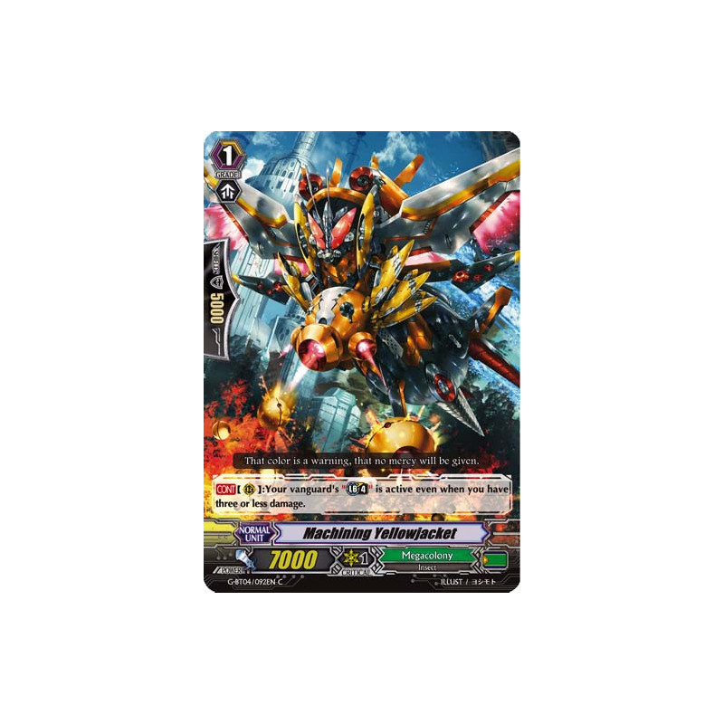 Vanguard_TCG_card_G-BT04_092EN_C_Machining_Yellowjacket_Soul_Strike_Against_The_Supreme