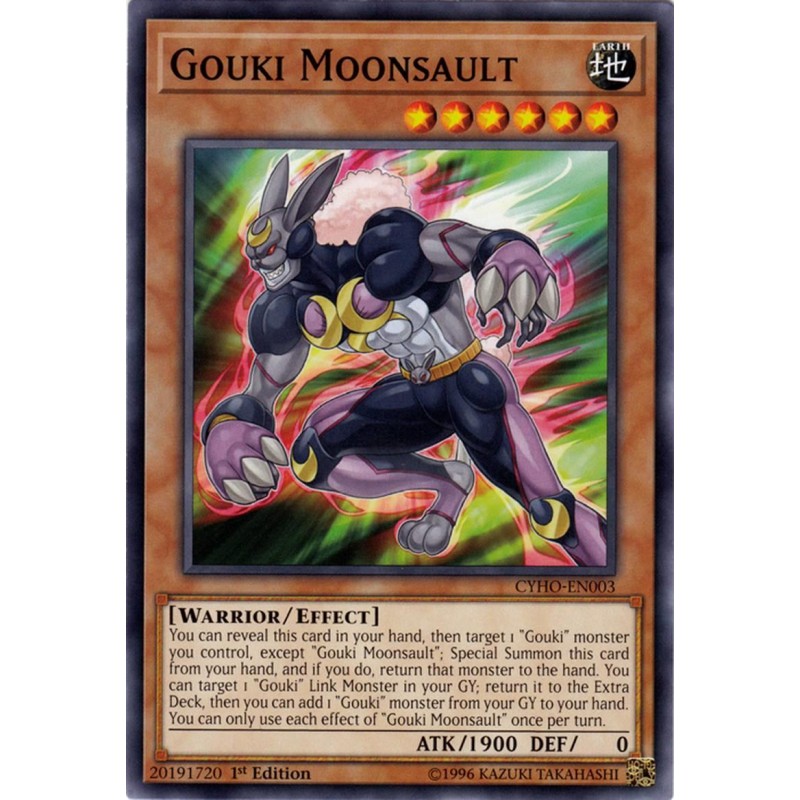 Yu-Gi-Oh CYHO-EN003 Common Card Gouki Moonsault 