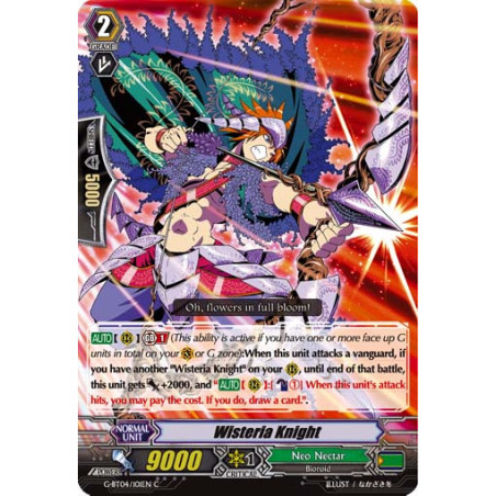 Vanguard_TCG_card_G-BT04_101EN_C_Wisteria_Knight_Soul_Strike_Against_The_Supreme