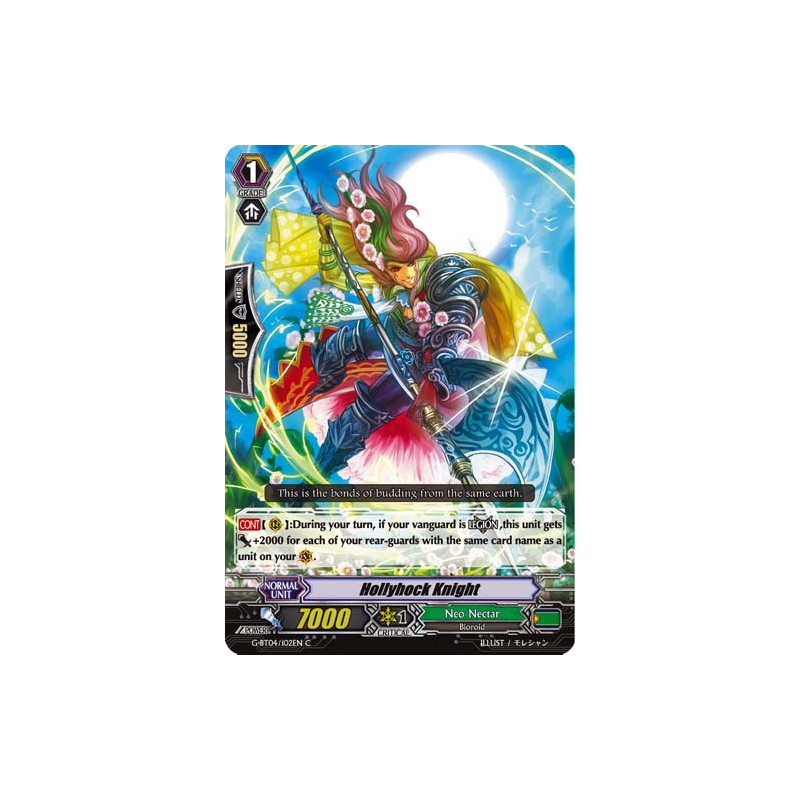Vanguard_TCG_card_G-BT04_102EN_C_Hollyhock_Knight_Soul_Strike_Against_The_Supreme