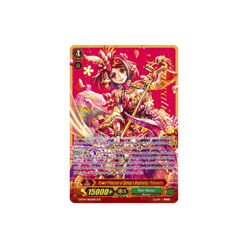 Vanguard_TCG_card_G-BT04_SR02EN_SR_Flower_Princess_of_Spring_s_Beginning_Primavera_Soul_Strike_Against_The_Supreme