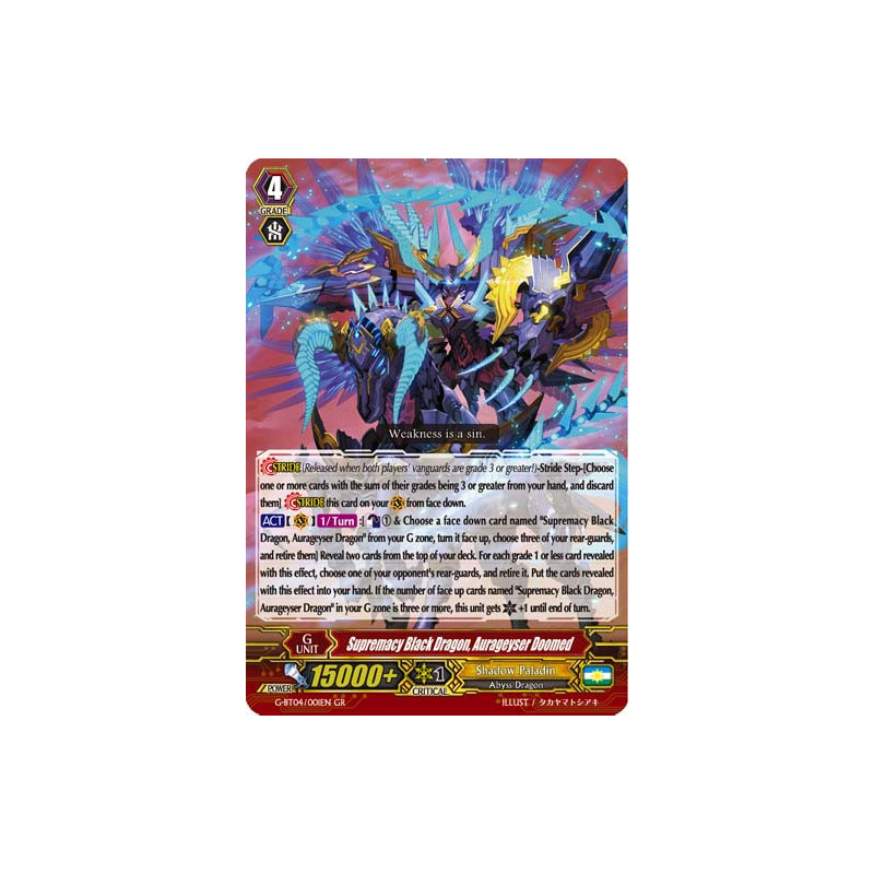 Vanguard_TCG_card_G-BT04_001EN_GR_Supremacy_Black_Dragon_Aurageyser_Doomed_Soul_Strike_Against_The_Supreme
