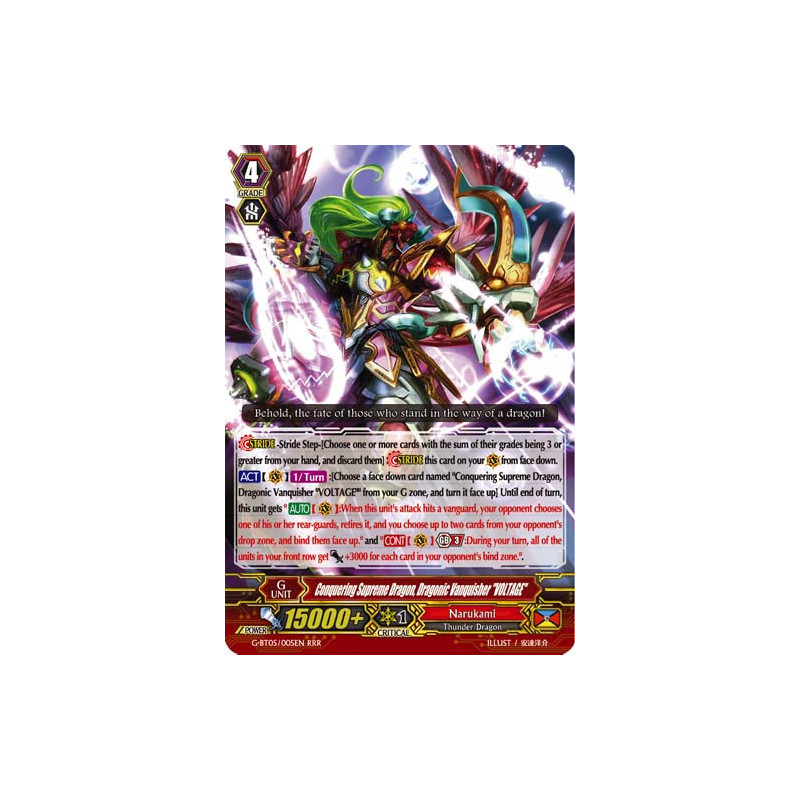 Vanguard_TCG_card_G-BT05_005EN_RRR_Conquering_Supreme_Dragon_Dragonic_Vanquisher_VOLTAGE_Moonlit_Dragonfang