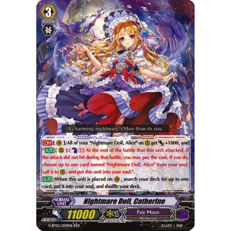 Vanguard_TCG_card_G-BT05_009EN_RRR_Nightmare_Doll_Catherine_Moonlit_Dragonfang