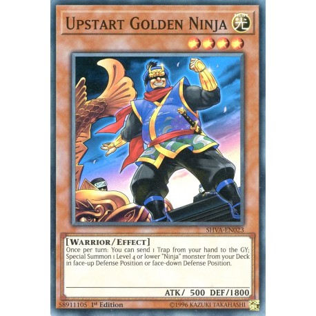 Upstart Golden Ninja SHVA-EN023 Super Rare Yu-Gi-Oh Card 1st Edition English New 