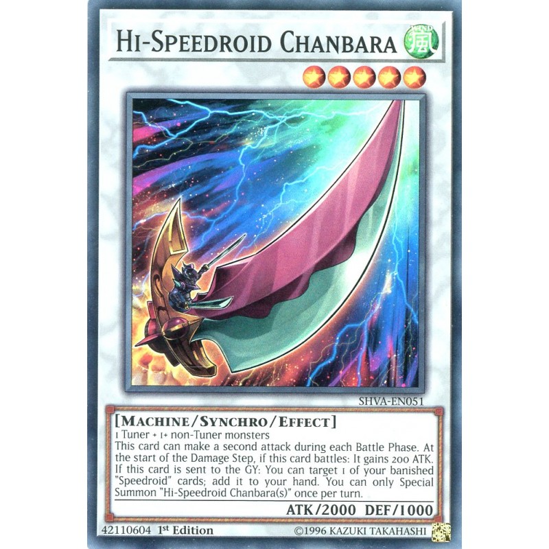 Hi-Speedroid Chanbara SHVA-EN051 Super Rare Yu-Gi-Oh Card 1st Edition New 