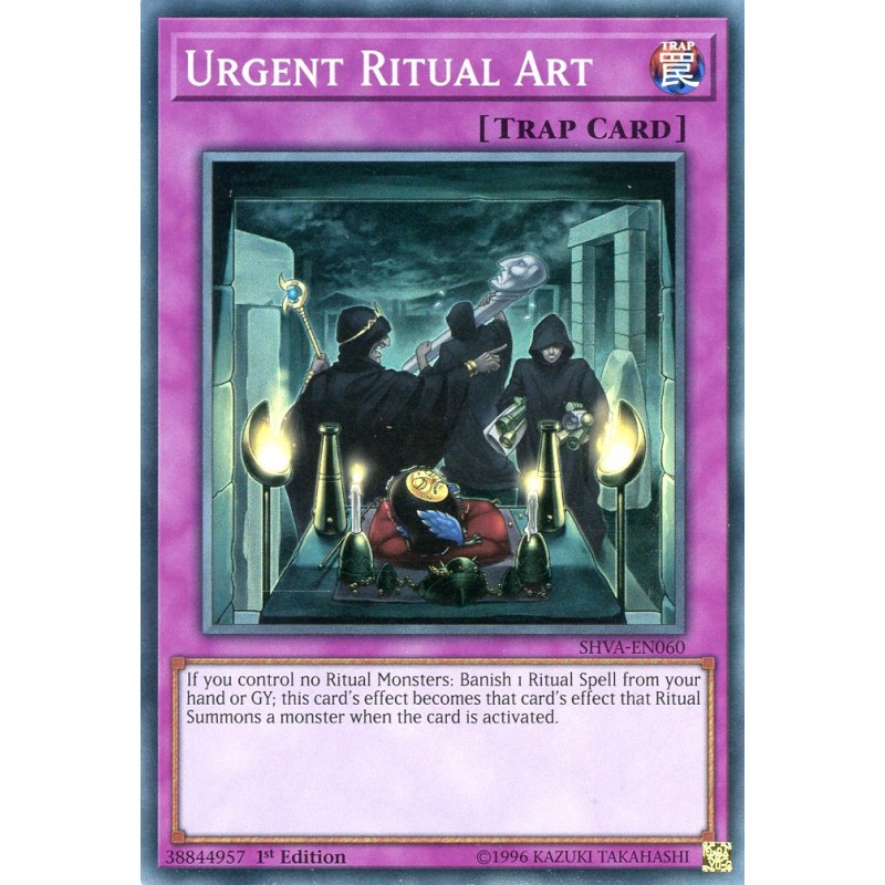 Urgent Ritual Art SHVA-EN060 Super Rare Yu-Gi-Oh Card 1st Edition English New 