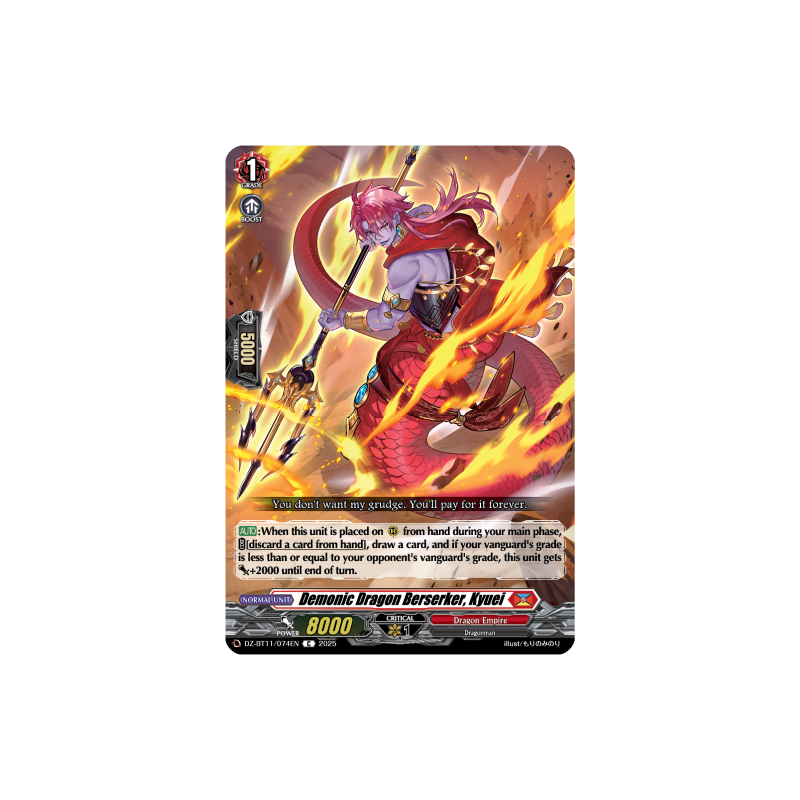 Vanguard_TCG_card_DZ-BT11_074EN_C_Demonic_Dragon_Berserker_Kyuei_Symphony_of_Might_Bloom