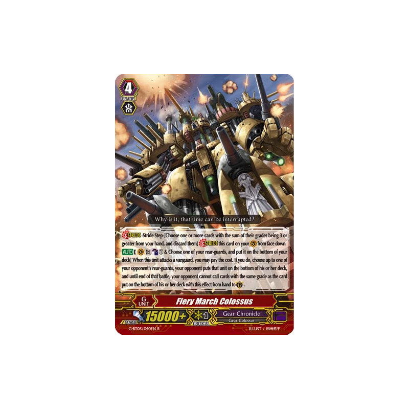 Vanguard_TCG_card_G-BT05_040EN_R_Fiery_March_Colossus_Moonlit_Dragonfang