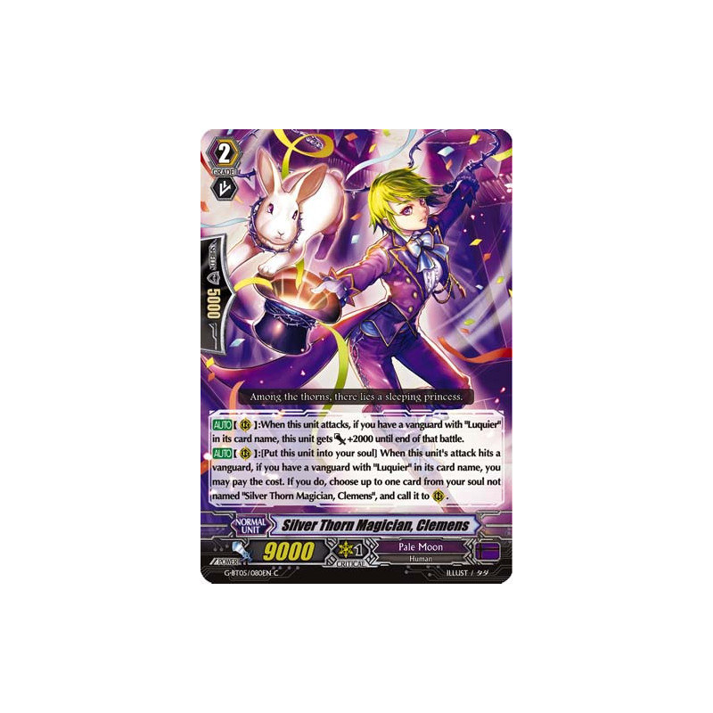 Vanguard_TCG_card_G-BT05_080EN_C_Silver_Thorn_Magician_Clemens_Moonlit_Dragonfang