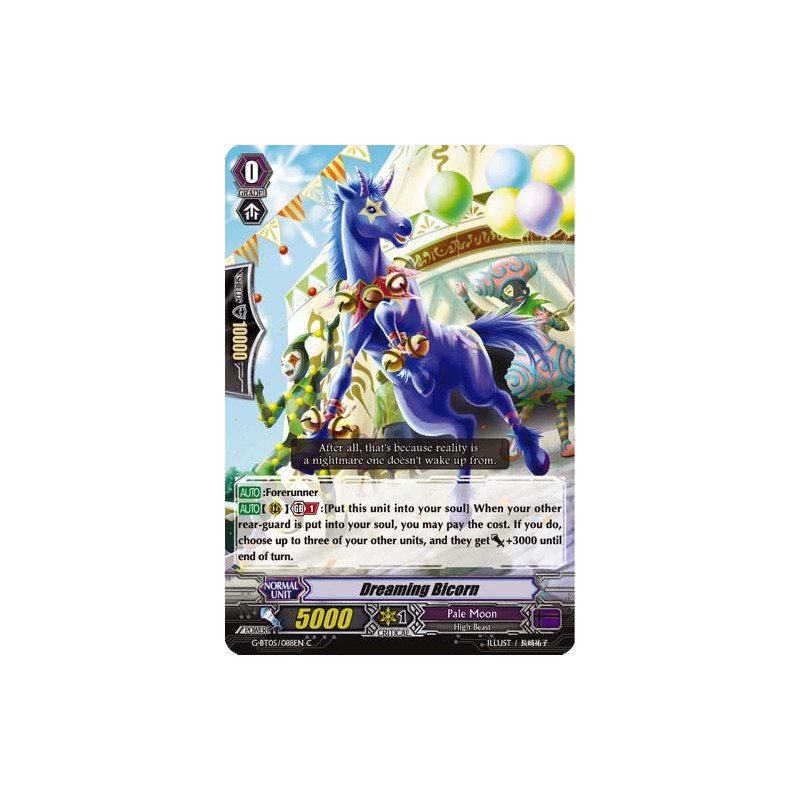 Vanguard_TCG_card_G-BT05_088EN_C_Dreaming_Bicorn_Moonlit_Dragonfang