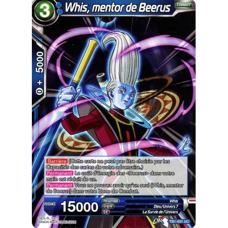 Dbs Tb1 031 Uc Whis Mentor De Beerus The Tournament Of Power Card In