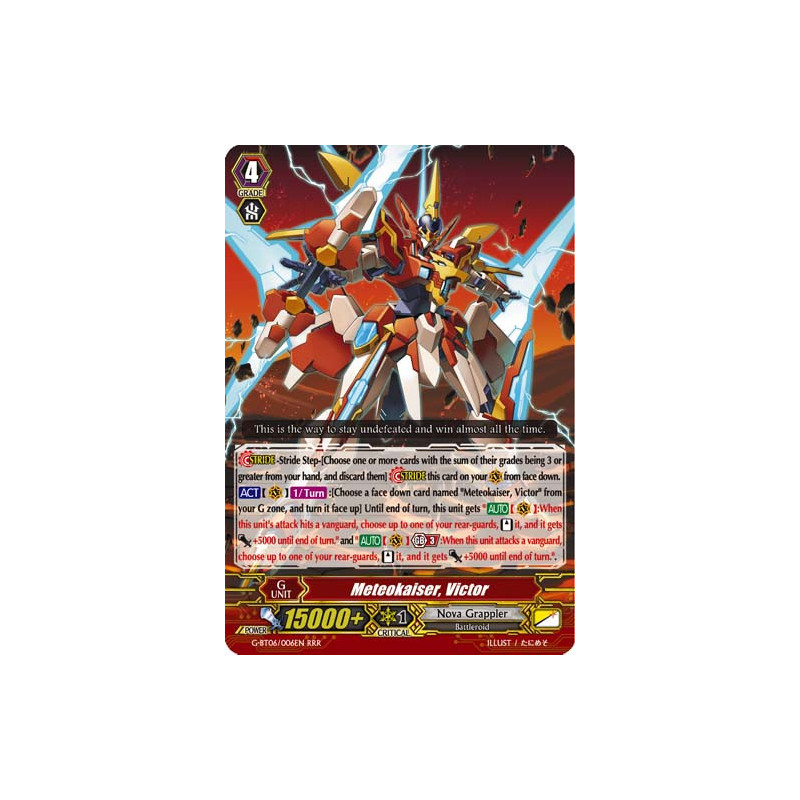 Vanguard_TCG_card_G-BT06_006EN_RRR_Meteokaiser_Victor_Transcension_of_Blade_and_Blossom