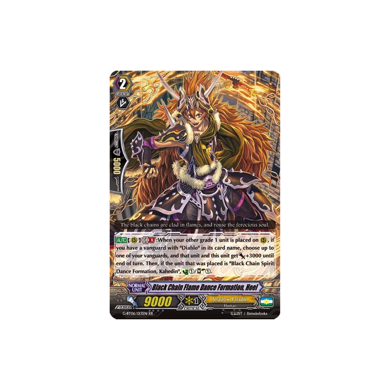 Vanguard_TCG_card_G-BT06_013EN_RR_Black_Chain_Flame_Dance_Formation_Hoel_Transcension_of_Blade_and_Blossom