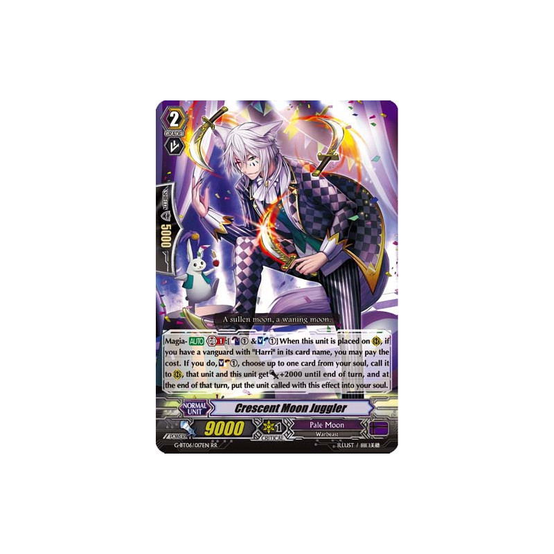 Vanguard_TCG_card_G-BT06_017EN_RR_Crescent_Moon_Juggler_Transcension_of_Blade_and_Blossom