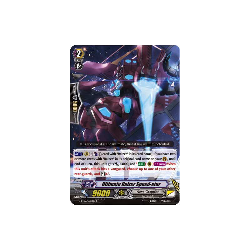 Vanguard_TCG_card_G-BT06_030EN_R_Ultimate_Raizer_Speed-star_Transcension_of_Blade_and_Blossom