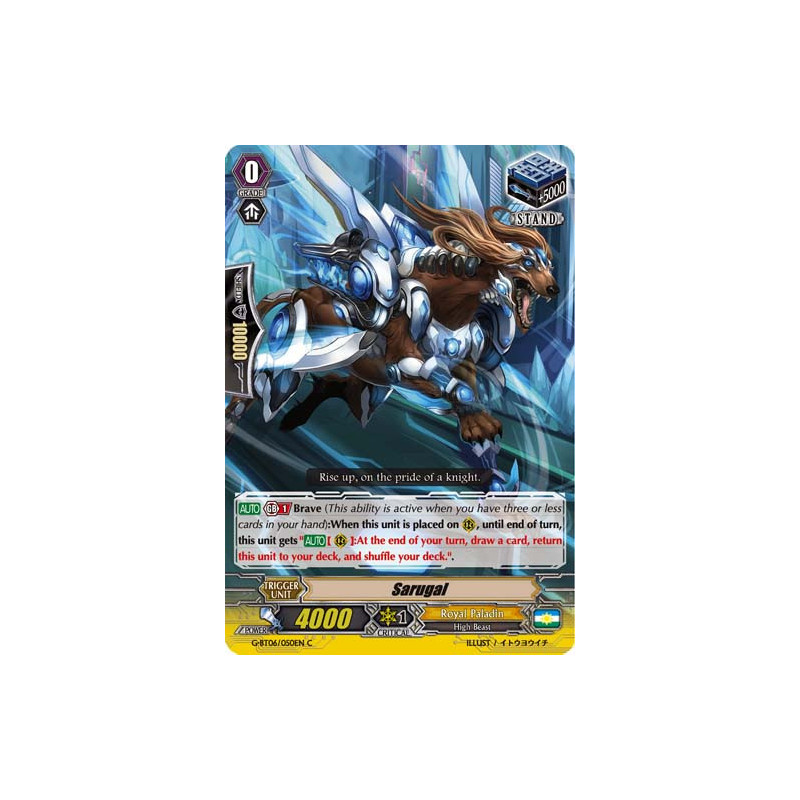 Vanguard_TCG_card_G-BT06_050EN_C_Sarugal_Transcension_of_Blade_and_Blossom