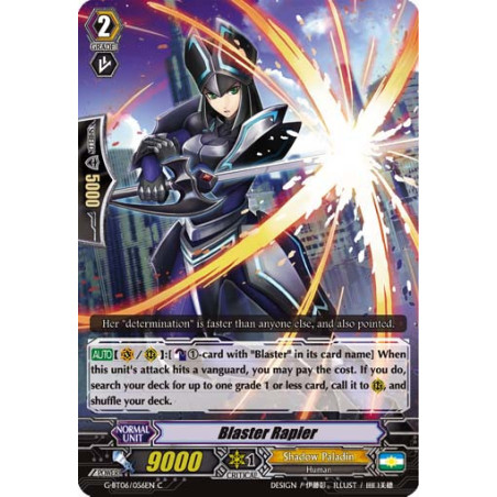 Vanguard_TCG_card_G-BT06_056EN_C_Blaster_Rapier_Transcension_of_Blade_and_Blossom
