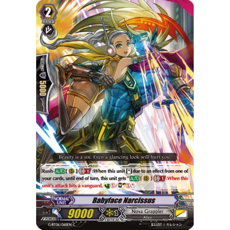 Vanguard_TCG_card_G-BT06_068EN_C_Babyface_Narcissus_Transcension_of_Blade_and_Blossom
