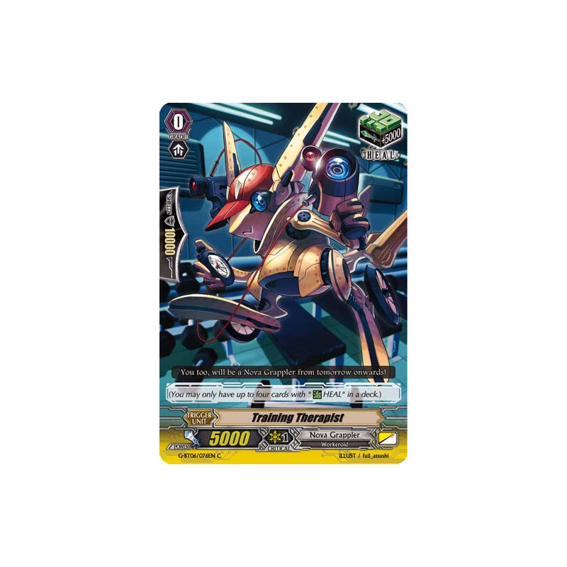 Vanguard_TCG_card_G-BT06_076EN_C_Training_Therapist_Transcension_of_Blade_and_Blossom