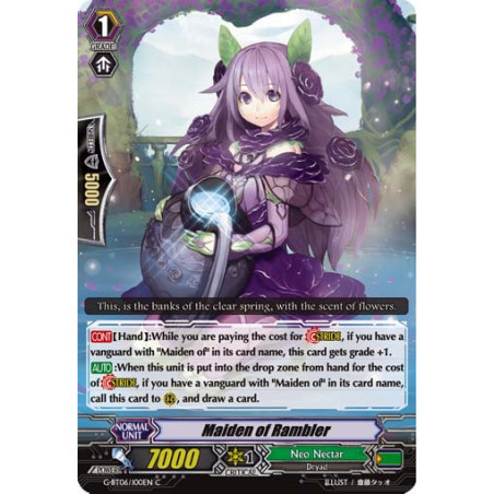 Vanguard_TCG_card_G-BT06_100EN_C_Maiden_of_Rambler_Transcension_of_Blade_and_Blossom