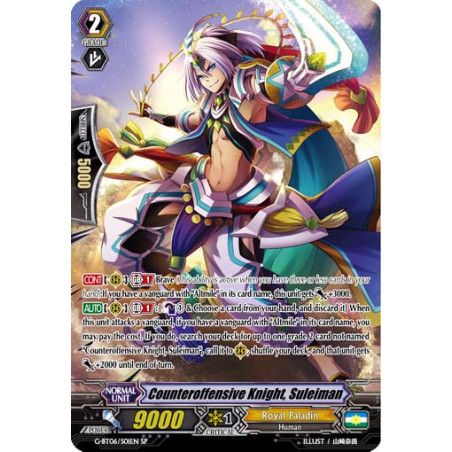 Vanguard_TCG_card_G-BT06_S01EN_SP_Counteroffensive_Knight_Suleiman_Transcension_of_Blade_and_Blossom