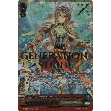 Vanguard_TCG_card_G-BT07_001EN_SGR_SGR_Sunrise_Ray_Radiant_Sword_Gurguit_Glorious_Bravery_of_Radiant_Sword