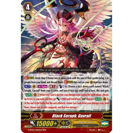 Vanguard_TCG_card_G-BT07_003EN_RRR_Black_Seraph_Gavrail_Glorious_Bravery_of_Radiant_Sword