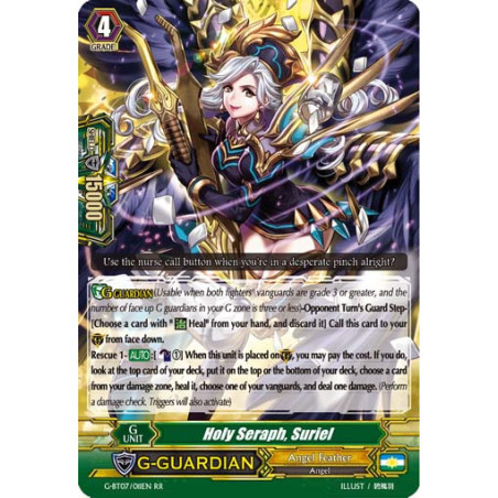 Vanguard_TCG_card_G-BT07_011EN_RR_Holy_Seraph_Suriel_Glorious_Bravery_of_Radiant_Sword