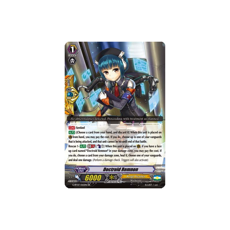 Vanguard_TCG_card_G-BT07_012EN_RR_Doctroid_Remnon_Glorious_Bravery_of_Radiant_Sword